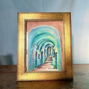 Vintage Art in Beautiful Wooden Frame